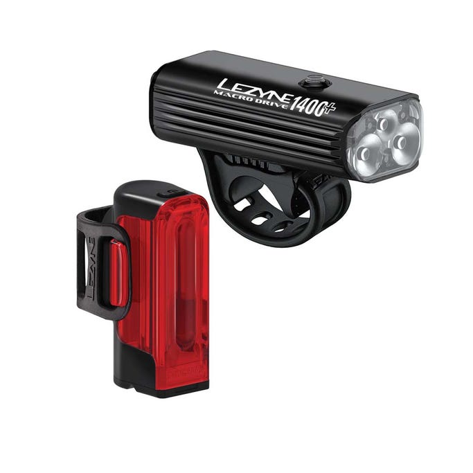 Lezyne Macro Drive 1400+ / Strip Drive Pro 400+ Light Kit