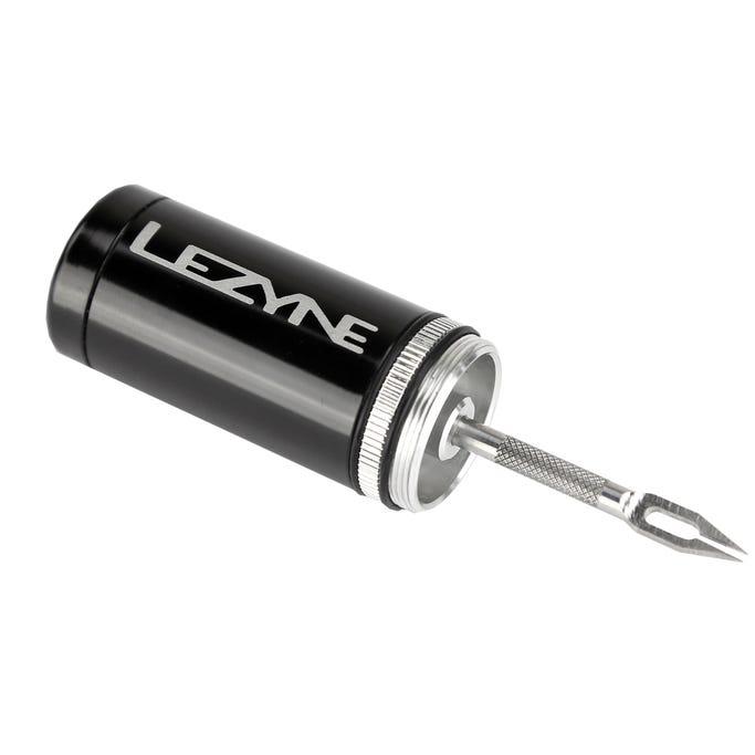 Lezyne Tubeless Kit Alloy Holder - Reamer and Plug - 5 Plugs Inc