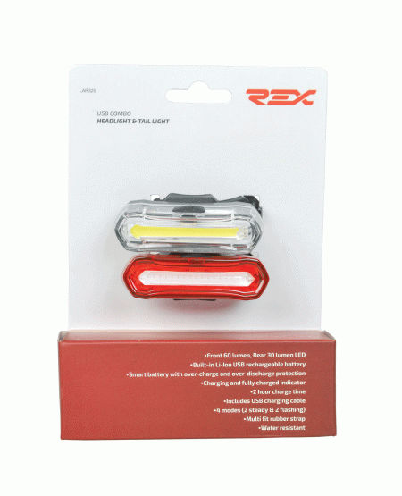 Rex Lights Combo USB 60 & 30 Lumen