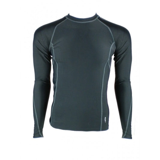 Sfida Mens Long-Sleeve Compression Top - Black