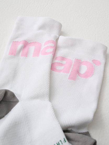 MAAP Training Sock - Wht/Orchid