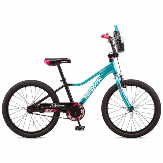 Mongoose LadyGoose Girls 20" BMX - Black / Teal