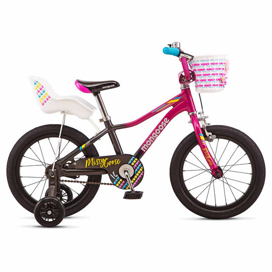 Mongoose MissyGoose 16" Girls Bike - Grey