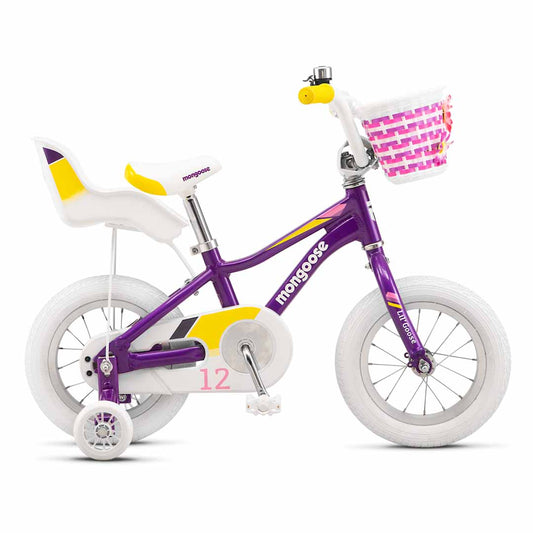 Mongoose LilGoose 12" Girls Bike - Purple