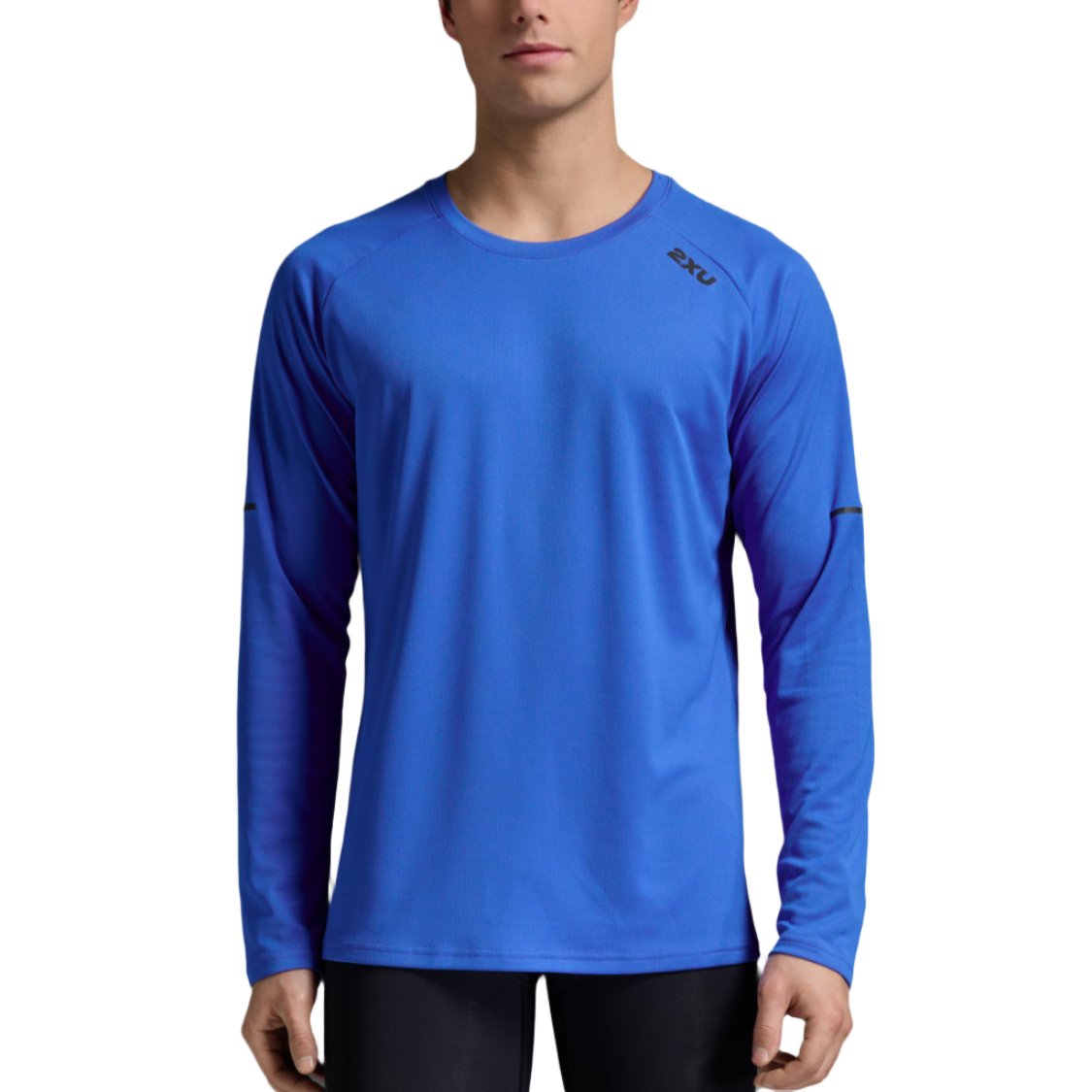 2XU Men's Aero Long Sleeve - Blue