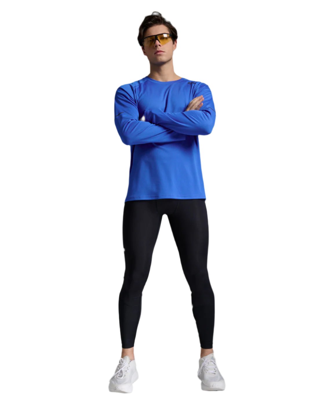 2XU Men's Aero Long Sleeve - Blue