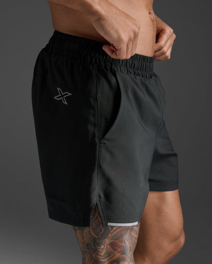 2XU Aero 5 Inch Shorts - Black