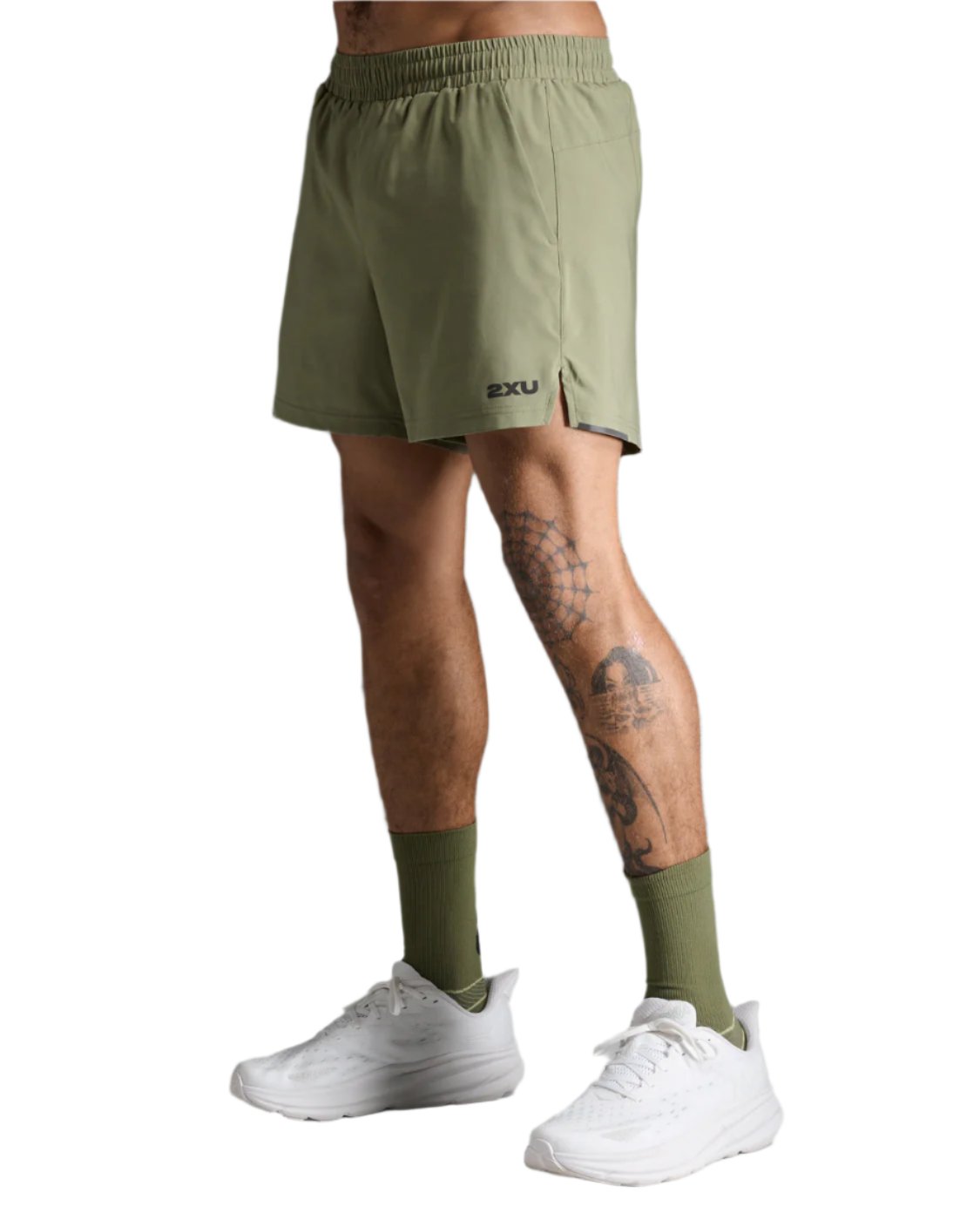 2XU Aero 5 Inch Shorts - Green