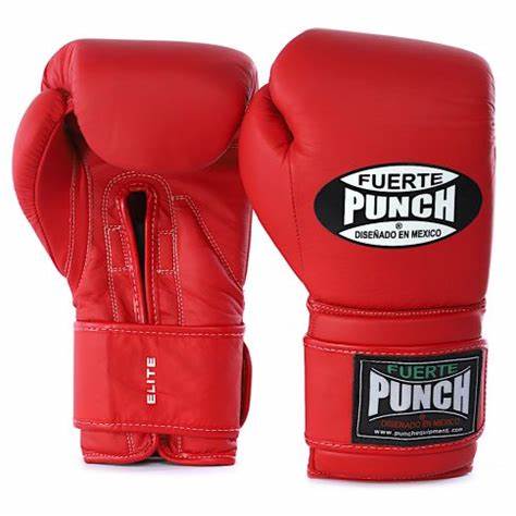 Punch Mexican Fuerte Elite Boxing Gloves - Red