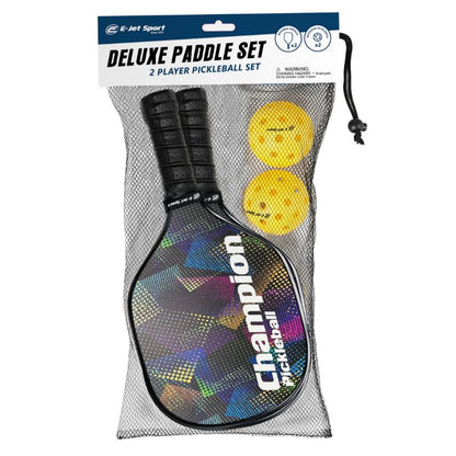 E-Jet Sport Pickleball Deluxe Set - Wooden - 2 Player