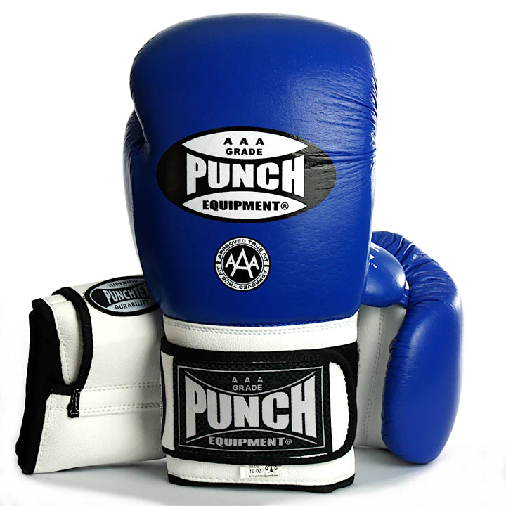 Punch Trophy Getters Boxing Gloves - Blue/White