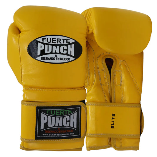 Punch Mexican Fuerte Elite Boxing Gloves - Yellow