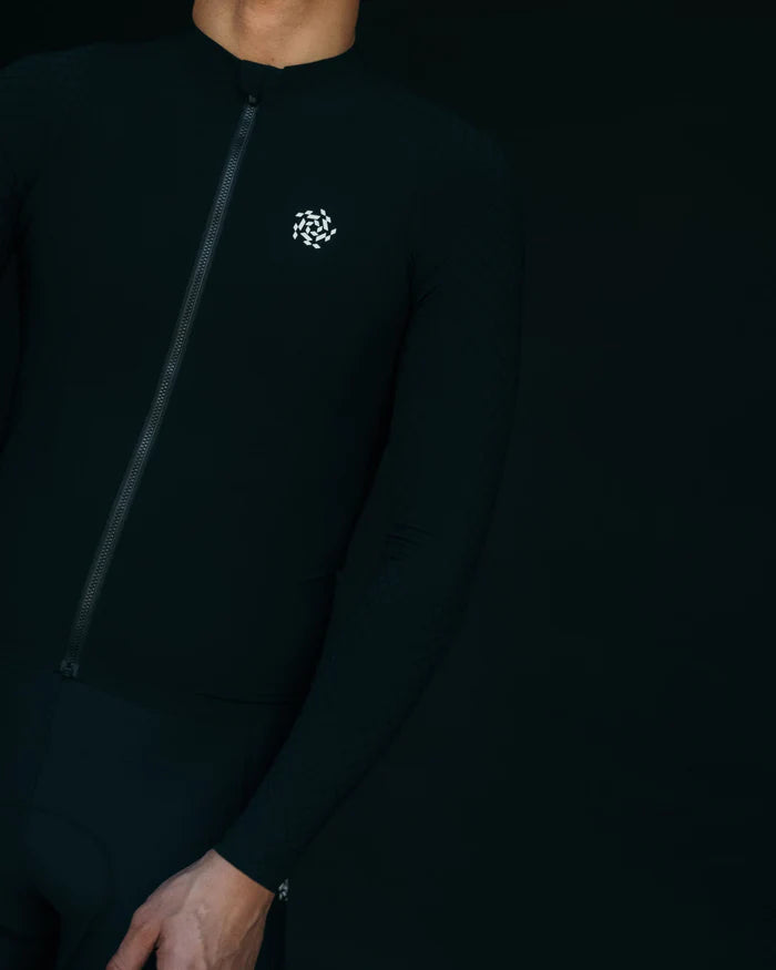 Pedal Mafia Pro Midweight Long Sleeve Jersey - Black