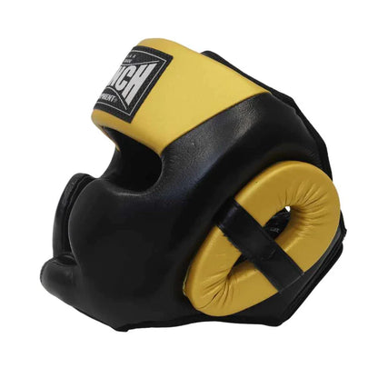 Punch Trophy Getters Full Face Head Guard - Black/Yellow