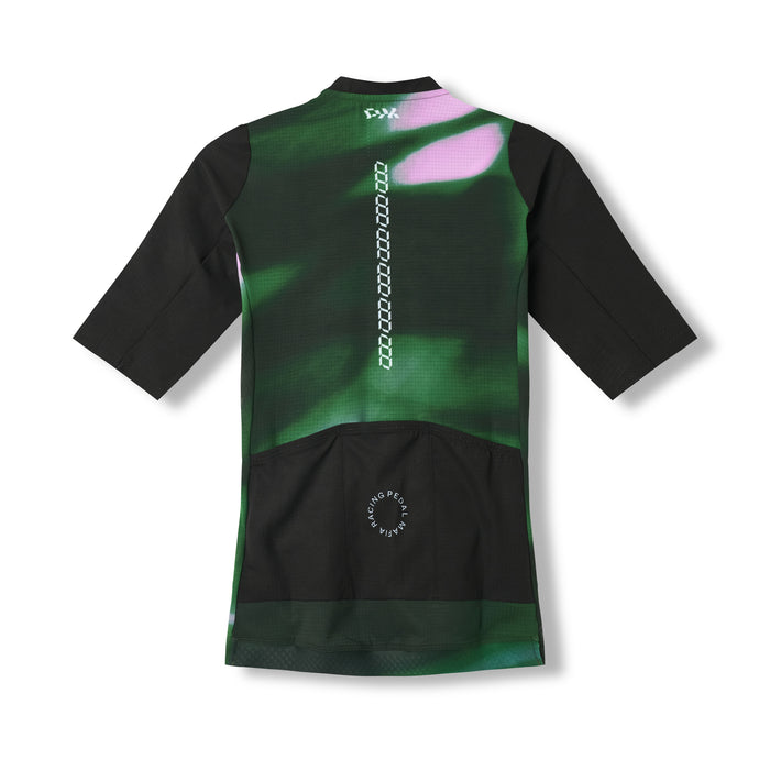 Pedal Mafia Core Racing Jersey Womens Green - Main Image