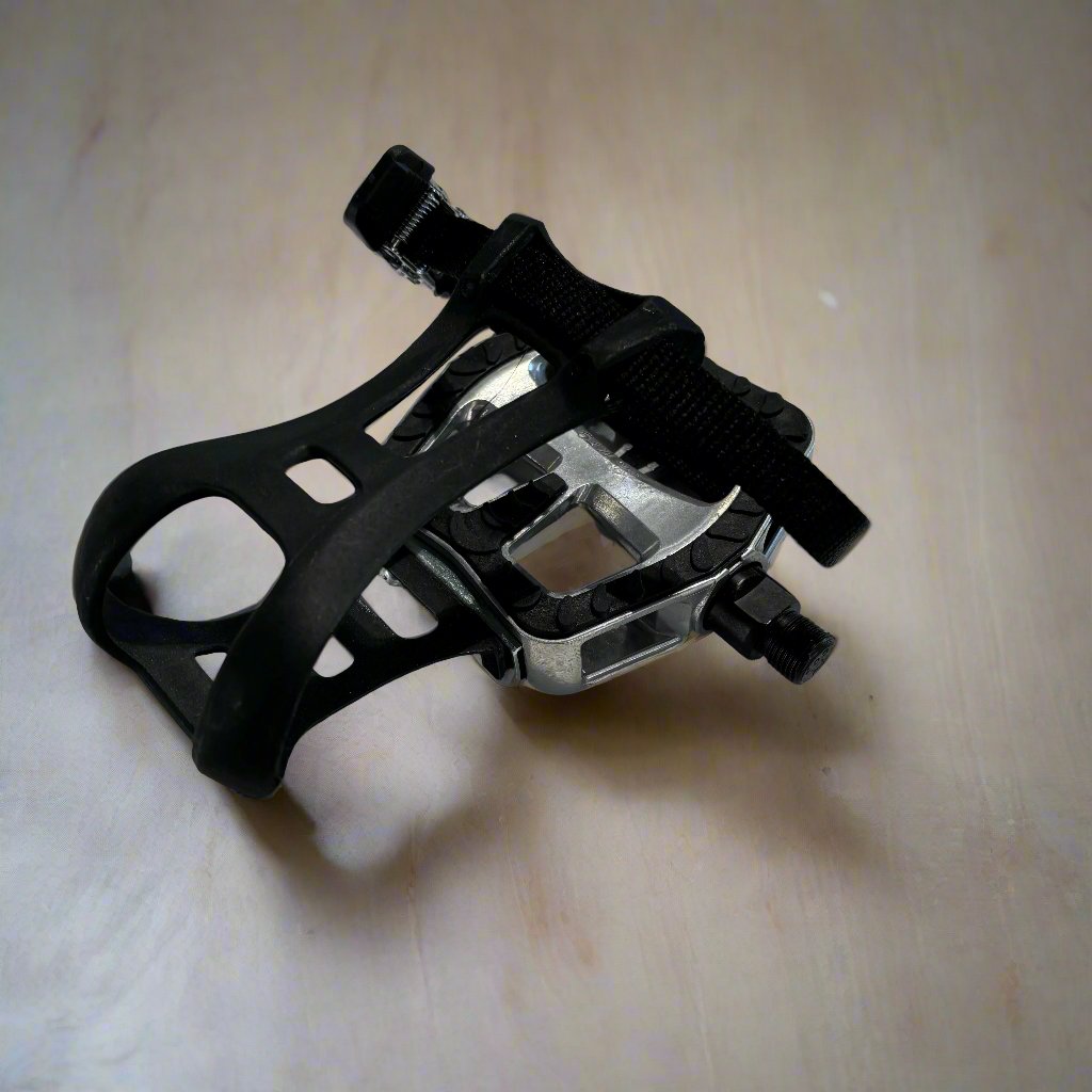 Exercise Bike Pedals (Pair) - Large Pedal Base