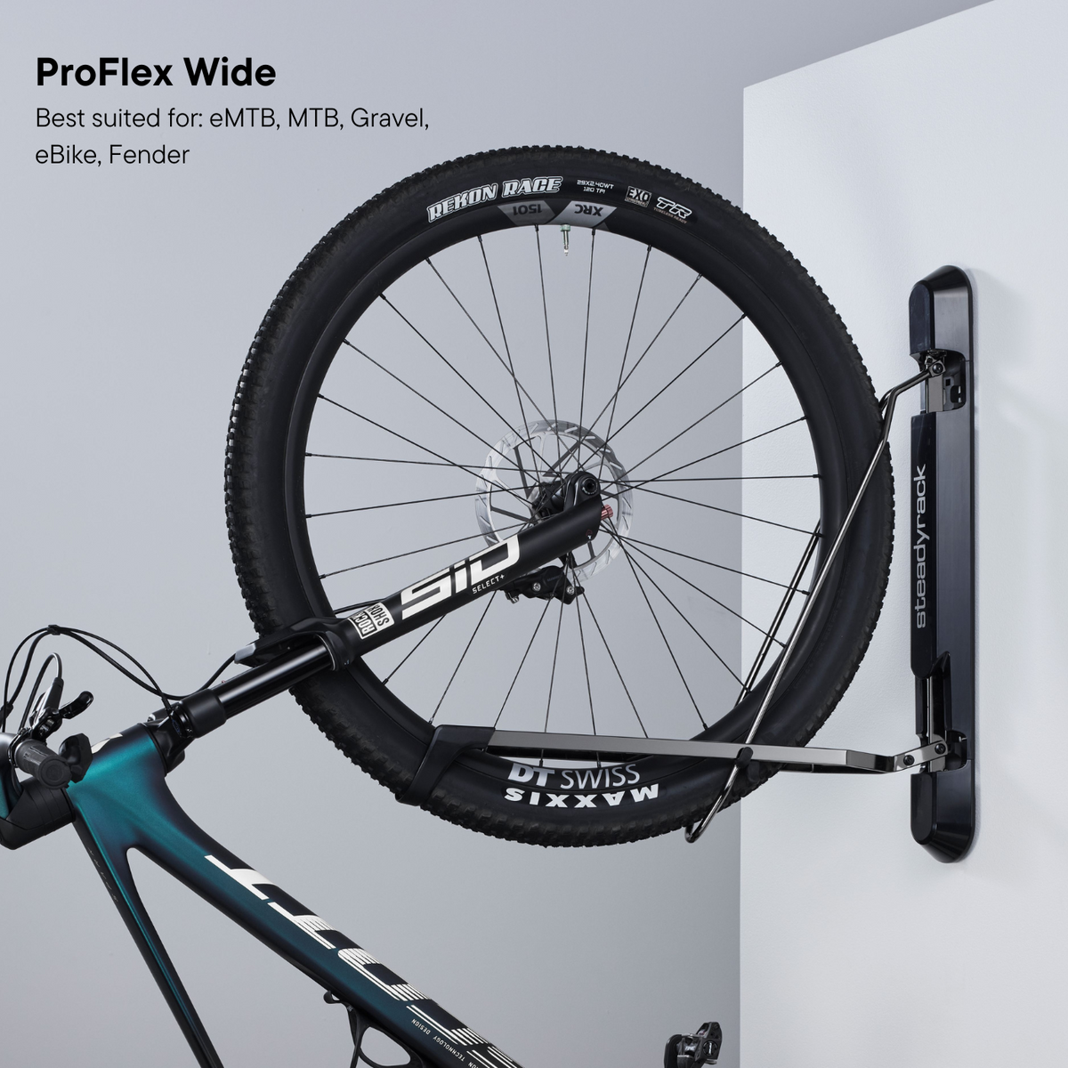 Steadyrack ProFlex Wide MTB Folding Wall Rack