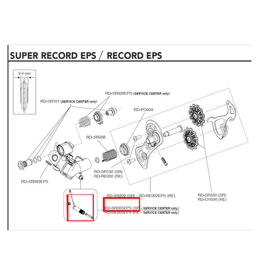 Campagnolo Genuine Spare Part RD-SR005EPS