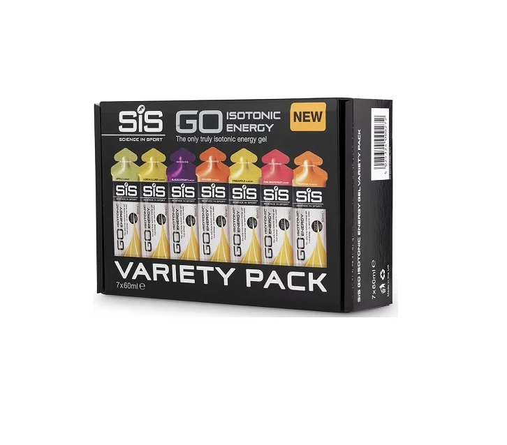 SIS Go Plus Isotonic Energy Gel Pack - 7 flavours