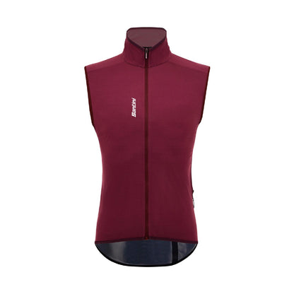 Santini Magic Packable Rain Vest - Burgundy