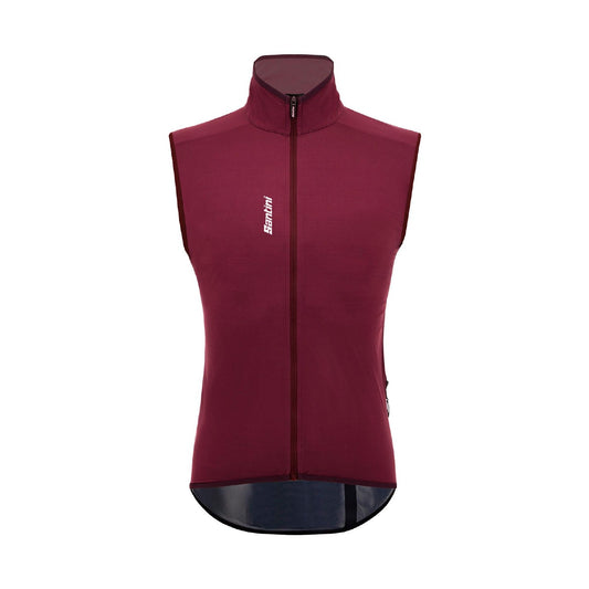 Santini Magic Packable Rain Vest - Burgundy