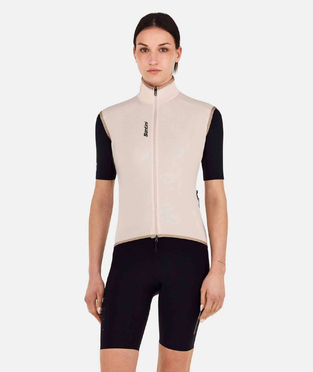 Santini Magic Packable Rain Vest - Cappuccino