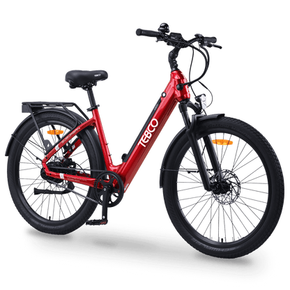 Tebco Suburban E-Bike - Cherry Red