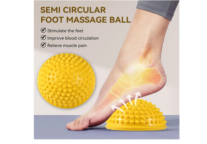 Spiky Massage Half Ball Yellow