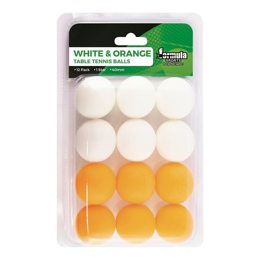 Formula Sports Balls 12-Pack - White/Orange