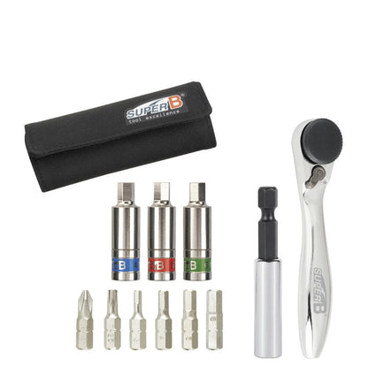 Super B Mini Ratcheting Preset Torque Wrench Kit