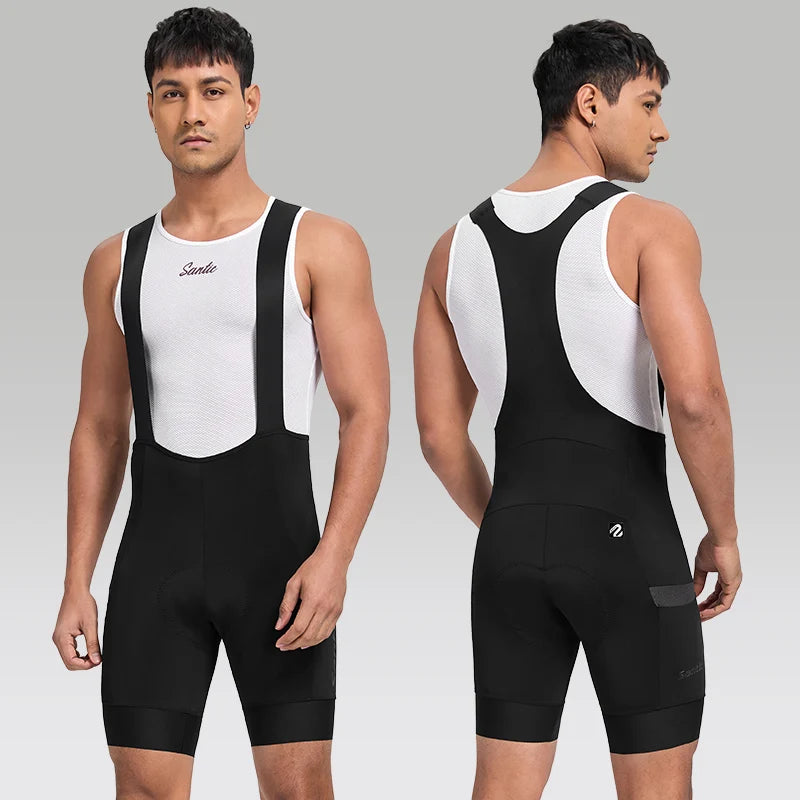 Santic Mens Dijia Bibshorts - Black