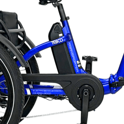 Tebco Transporter Folding Electric Trike - Cobalt Blue