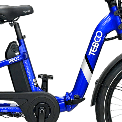 Tebco Transporter Folding Electric Trike - Cobalt Blue