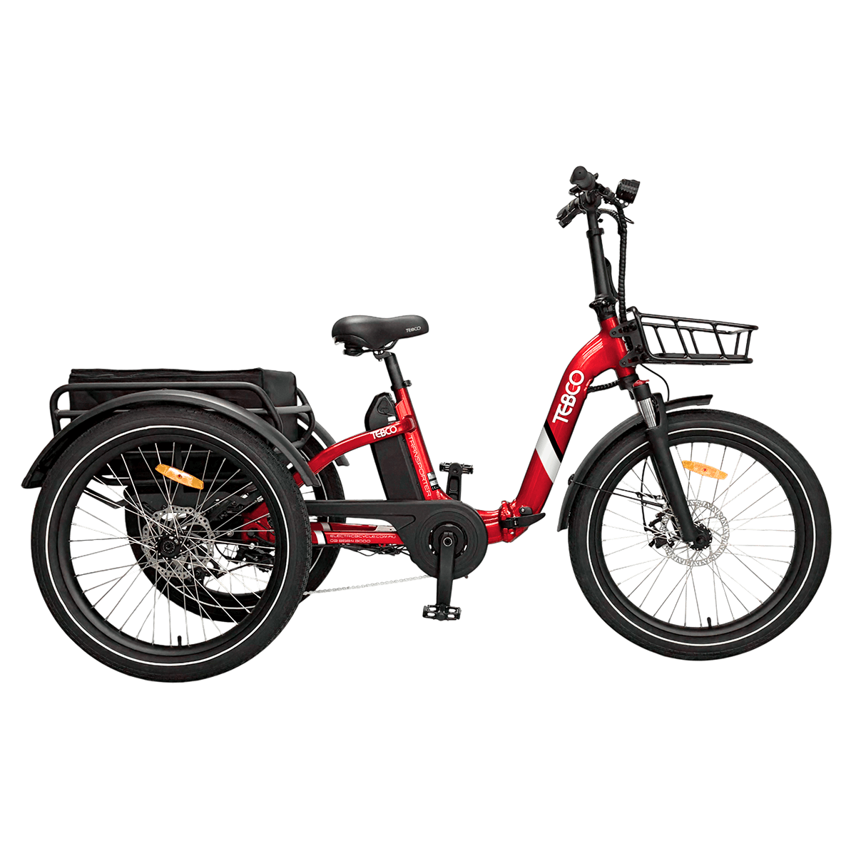 Tebco Transporter Folding Electric Trike - Red