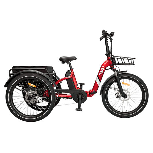 Tebco Transporter Folding Electric Trike - Red