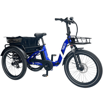Tebco Transporter Folding Electric Trike - Cobalt Blue