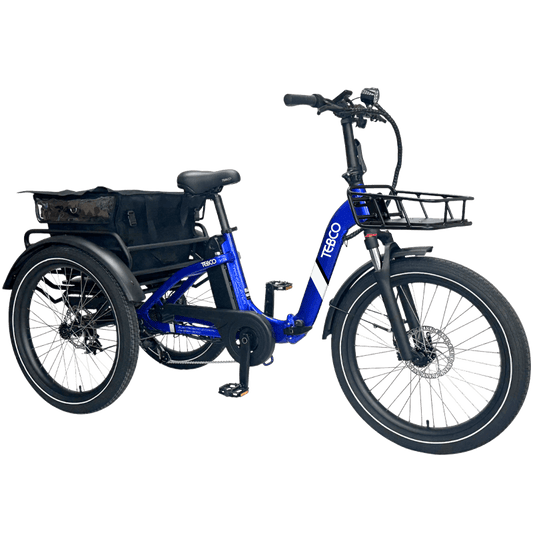 Tebco Transporter Folding Electric Trike - Cobalt Blue