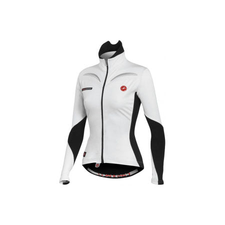 Castelli Womens Trasparente Thermal Jersey - White Black