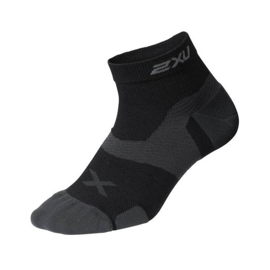 2XU Vectr Cushion 1/4 Crew Socks - Black