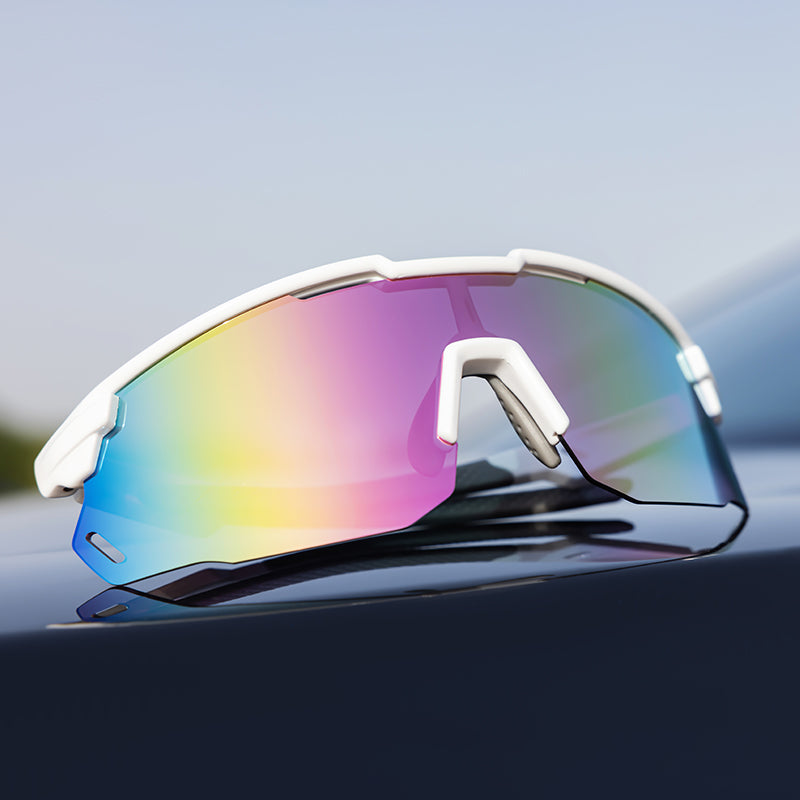 Santic YB Photochromic Sunglasses - White / Multi