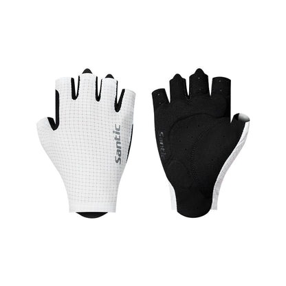 Santic Dodd Fingerless Gloves - White