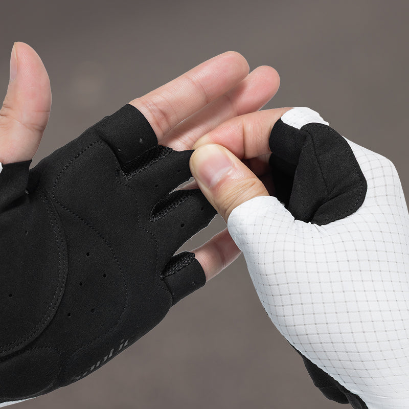 Santic Dodd Fingerless Gloves - White