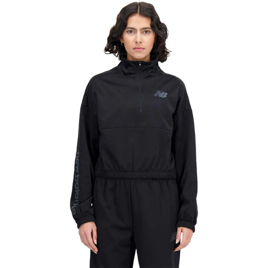 New Balance Relentless Perf Fleece Quarter Zip - Black