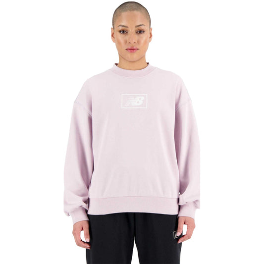 New Balance Essentials French Terry Crew - Pink