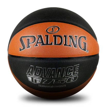 Spalding TF-750 Advance Indoor Basketball - Black/Orange