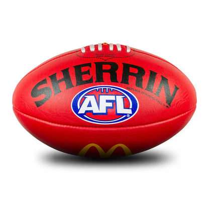 Sherrin AFL Replica Training Ball - 5 - Red