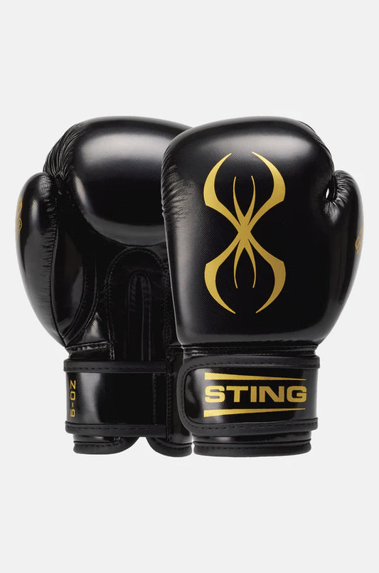 Sting Arma Junior Boxing Gloves - Black/Gold