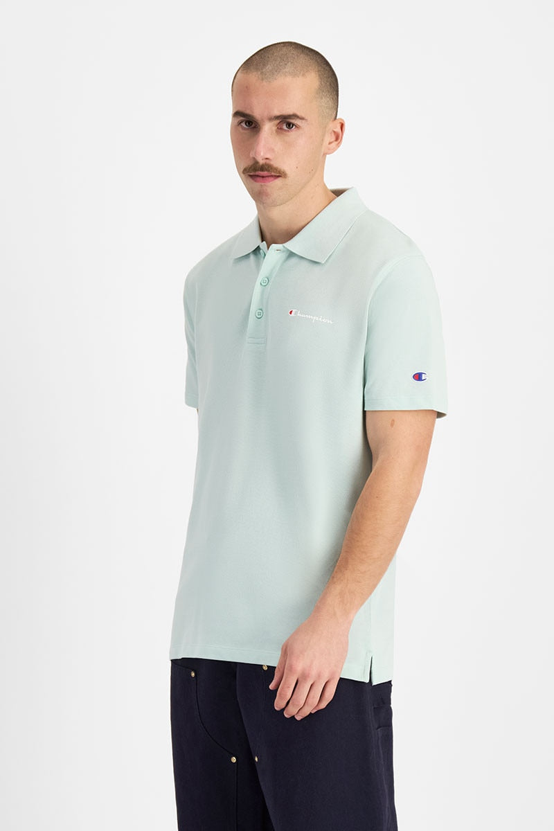 Champion Pique Polo Shirt - Pale Blue