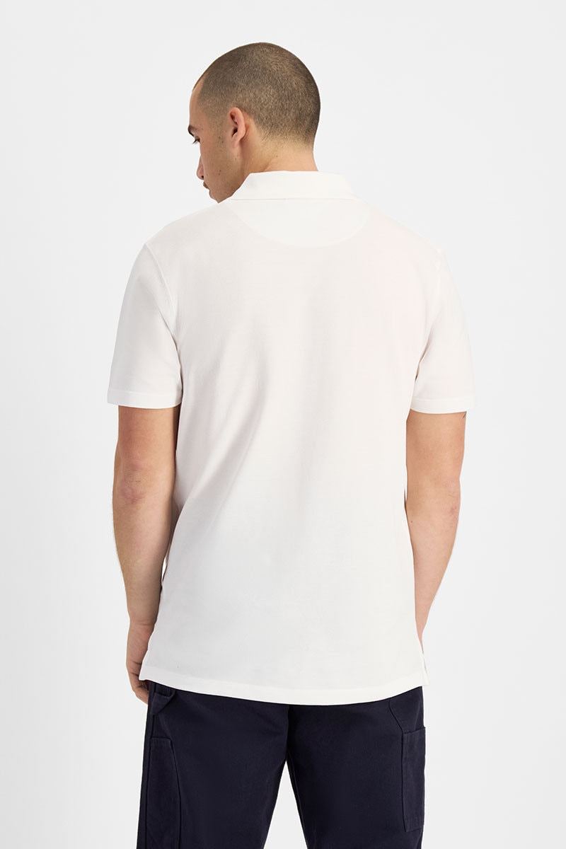 Champion Pique Polo Shirt - White