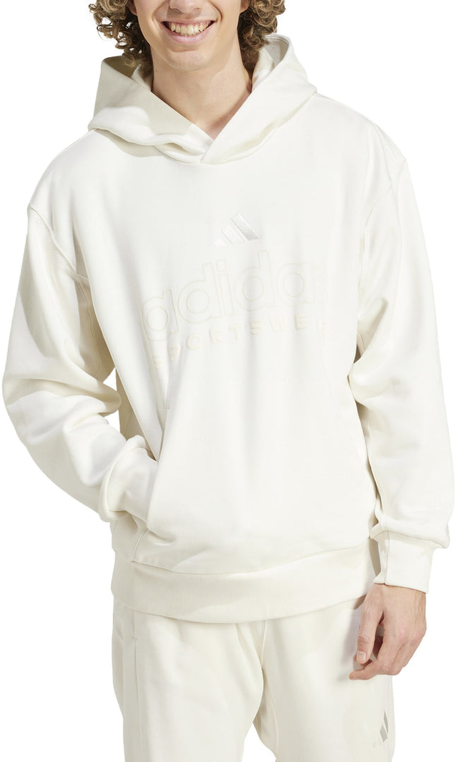 Adidas Men's All Szn Graphic Hoodie - Cream